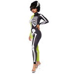 Halloween kostuum – half mummie, half skelet voor volwassenen, compleet en comfortabel outfit voor cosplay, Halloween en horrorfeesten.
