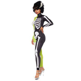 Halloween kostuum – half mummie, half skelet voor volwassenen, compleet en comfortabel outfit voor cosplay, Halloween en horrorfeesten.