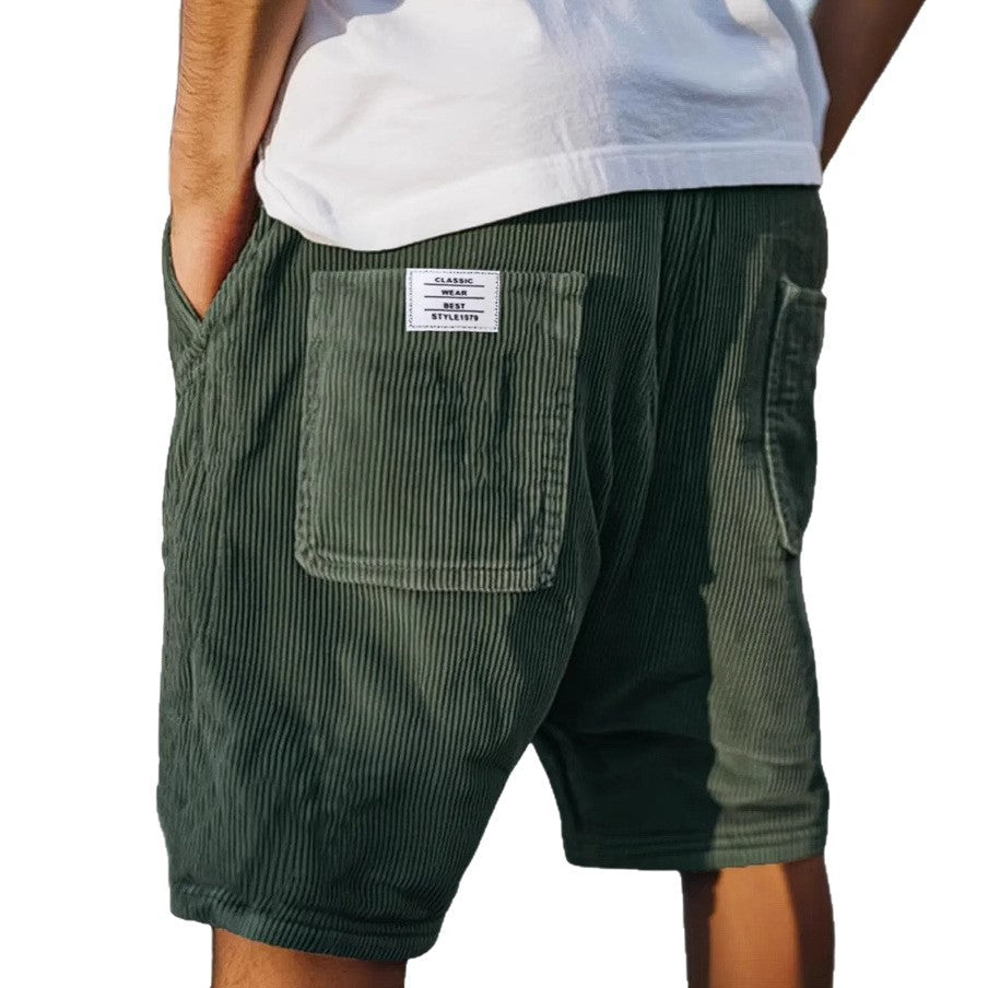 Gestreepte Cargo Shorts met Opgestikte Zakken