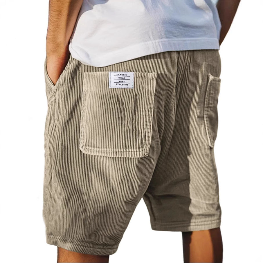 Gestreepte Cargo Shorts met Opgestikte Zakken