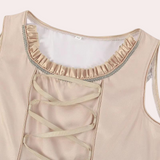 Elegante Dirndl Jurk met Tule Mouwen