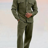 Tweedelige Set met Overshirt en Broek