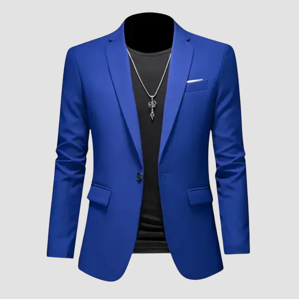 Adrien herenblazer – slim fit design met elegante snit, hoogwaardige stof en perfecte pasvorm voor zakelijke en formele gelegenheden.