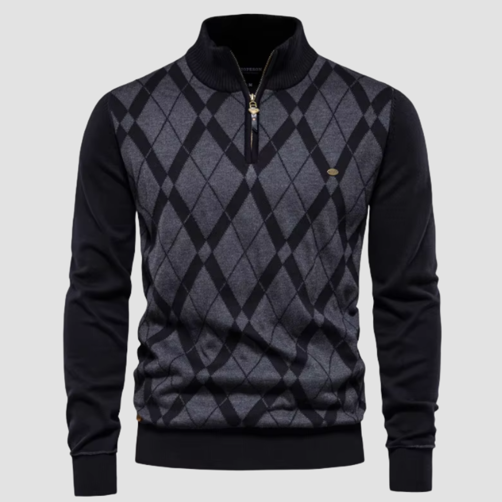 Lareno half-zip trui – stijlvolle heren trui met comfortabele pasvorm, zachte stof en modern design, ideaal voor casual en zakelijke looks.