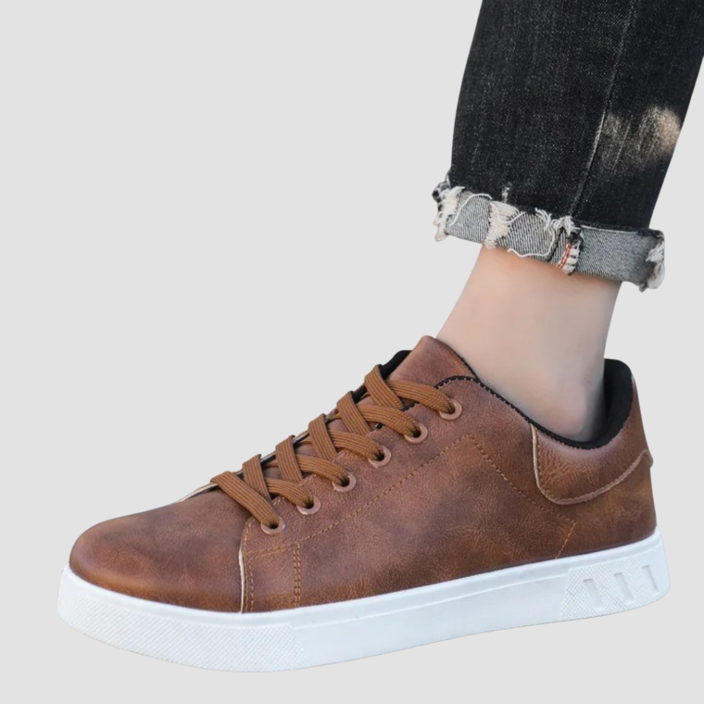 Arno stijlvolle en robuuste herenschoenen voor de zomer van ademend materiaal met stevige zool en comfortabele, moderne pasvorm.