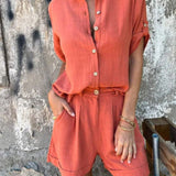 Tweedelige Set met Blouse en Short