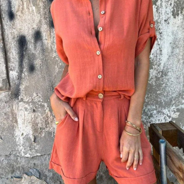 Tweedelige Set met Blouse en Short