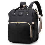 MamaBag alles-in-één luiertas met babybedje en USB-poort – ruim, multifunctioneel ontwerp en comfortabele draagstijl voor moeders onderweg.