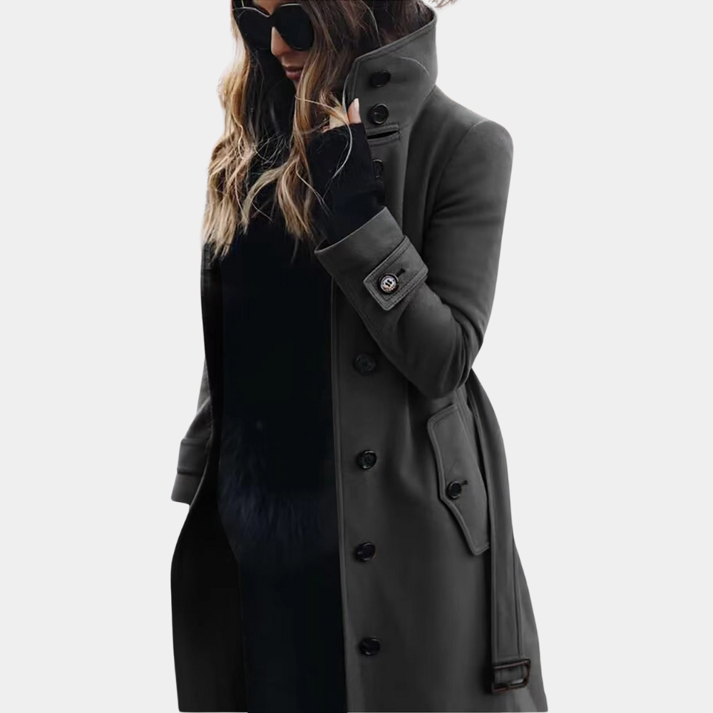 Oona lichte zomer trenchcoat voor dames, ideaal voor een frisse en stijlvolle zomerse outfit.