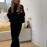 Oversized Streetwear Bomberjas met Patches