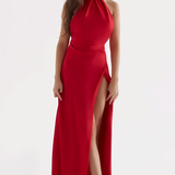 Elegante Maxi Jurk met Hoge Split