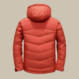 Winddichte winterjas met capuchon en thermovoering