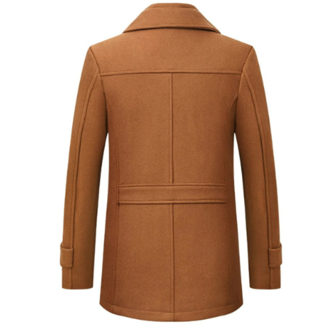 Michael lange trenchcoat voor heren – tijdloos design met elegante snit, waterafstotend materiaal en comfortabele pasvorm voor elke gelegenheid.