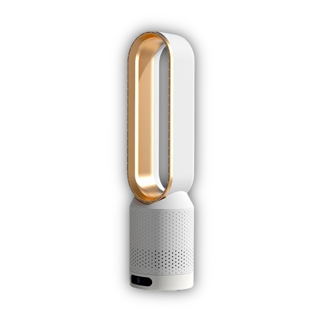 3-in-1 luchtkoeler, UV-luchtreiniger en ionisator – multifunctioneel apparaat voor gekoelde, schone en frisse lucht in huis of kantoor.