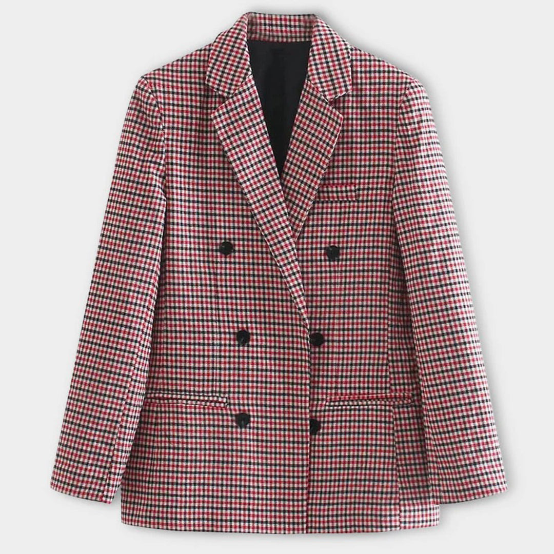 Blazenka - Blazer met Dubbele Rij Knopen voor Dames – Klassieke en Elegante Blazer met een Verfijnde Pasvorm en Tijdloos Design, Perfect voor een Professionele of Chique Look.