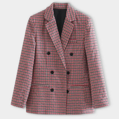 Blazenka - Blazer met Dubbele Rij Knopen voor Dames – Klassieke en Elegante Blazer met een Verfijnde Pasvorm en Tijdloos Design, Perfect voor een Professionele of Chique Look.