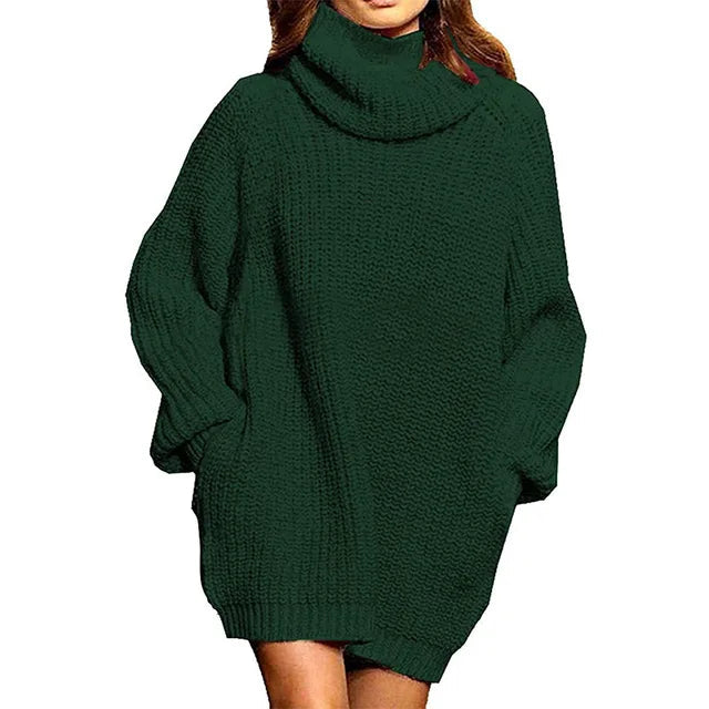 Oversized gebreide coltrui Anastasia – Stijlvolle en warme trui met lange mouwen, gemaakt van zacht en comfortabel materiaal voor een trendy look. 