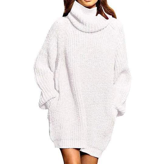 Oversized gebreide coltrui Anastasia – Stijlvolle en warme trui met lange mouwen, gemaakt van zacht en comfortabel materiaal voor een trendy look.
