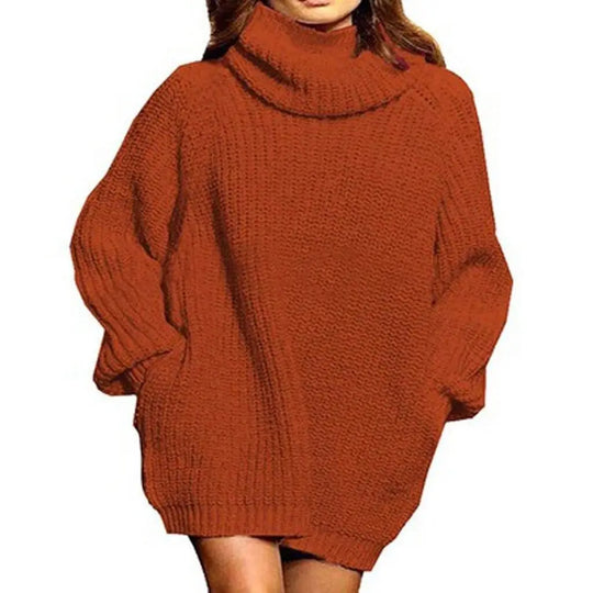 Oversized gebreide coltrui Anastasia – Stijlvolle en warme trui met lange mouwen, gemaakt van zacht en comfortabel materiaal voor een trendy look.