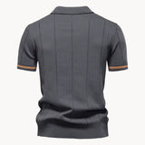 Heren Polo Met Rits En Slim Fit Pasvorm