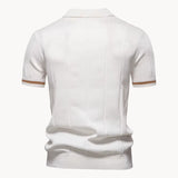 Heren Polo Met Rits En Slim Fit Pasvorm