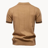 Heren Polo Met Rits En Slim Fit Pasvorm