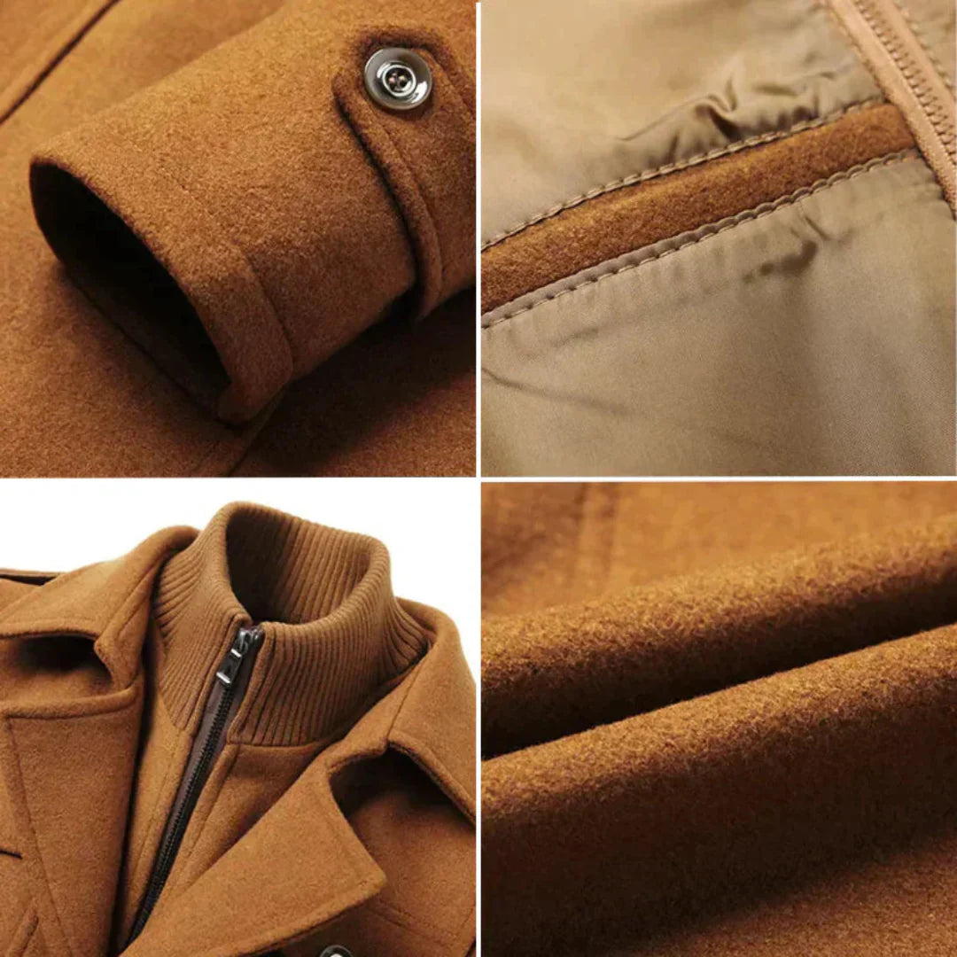 Michael lange trenchcoat voor heren – tijdloos design met elegante snit, waterafstotend materiaal en comfortabele pasvorm voor elke gelegenheid.