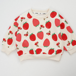 StrawberryCuddles kinder sweater met schattige aardbeienprint – zachte, warme en comfortabele trui voor dagelijks gebruik en speelse avonturen.