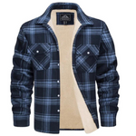 Evans herenjas – warme geruite fleece met comfortabele pasvorm, stijlvol en ideaal voor casual en outdoor activiteiten.