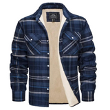 Evans herenjas – warme geruite fleece met comfortabele pasvorm, stijlvol en ideaal voor casual en outdoor activiteiten.