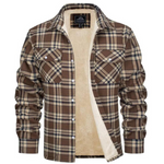 Evans herenjas – warme geruite fleece met comfortabele pasvorm, stijlvol en ideaal voor casual en outdoor activiteiten.