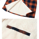 Evans herenjas – warme geruite fleece met comfortabele pasvorm, stijlvol en ideaal voor casual en outdoor activiteiten.