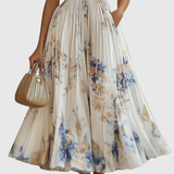 Dames Midi Jurk met Bloemenprint en V-hals