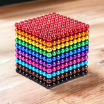 Regenboog magnetische ballen set – kleurrijk en creatief speelgoed dat concentratie, ontspanning en fantasierijk bouwen stimuleert.