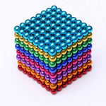 Regenboog magnetische ballen set – kleurrijk en creatief speelgoed dat concentratie, ontspanning en fantasierijk bouwen stimuleert.