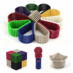 Regenboog magnetische ballen set – kleurrijk en creatief speelgoed dat concentratie, ontspanning en fantasierijk bouwen stimuleert.