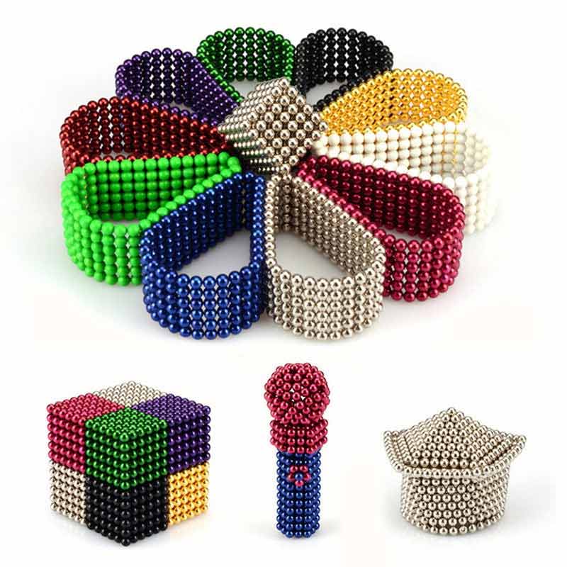 Regenboog magnetische ballen set – kleurrijk en creatief speelgoed dat concentratie, ontspanning en fantasierijk bouwen stimuleert.