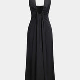 Halter Maxi Jurk met Open Rug