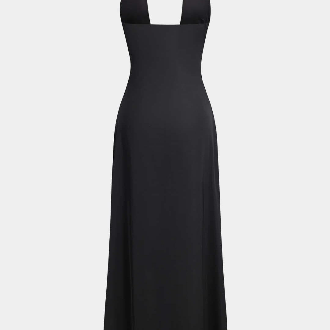 Halter Maxi Jurk met Open Rug