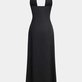 Halter Maxi Jurk met Open Rug