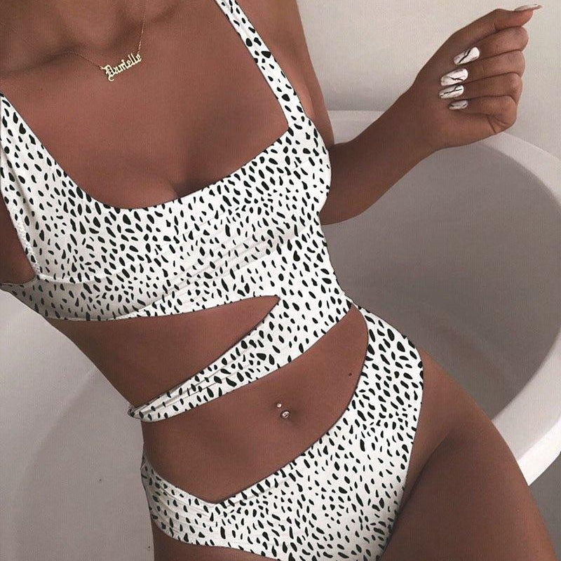 Dames Tweedelige Bikini met Uitsnijdingen