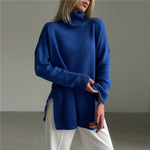 Aaliyah – Stijlvolle zijsplit trui voor dames – Trendy en comfortabele trui met split aan de zijkanten, perfect voor casual looks en moderne stijl. Ideaal voor het najaar en het combineren met jeans of een rok.