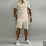 Heren Tweedelige Set met Polo en Shorts