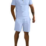 Heren Tweedelige Set met Polo en Shorts