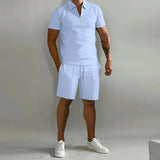 Heren Tweedelige Set met Polo en Shorts