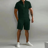 Heren Tweedelige Set met Polo en Shorts