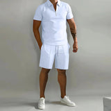 Heren Tweedelige Set met Polo en Shorts