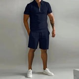 Heren Tweedelige Set met Polo en Shorts