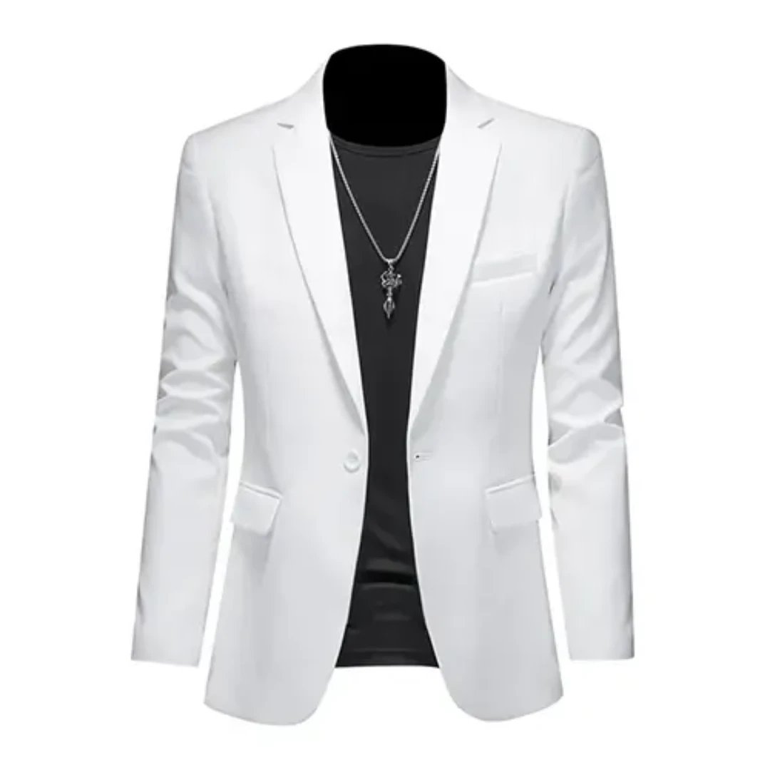 Adrien herenblazer – slim fit design met elegante snit, hoogwaardige stof en perfecte pasvorm voor zakelijke en formele gelegenheden.