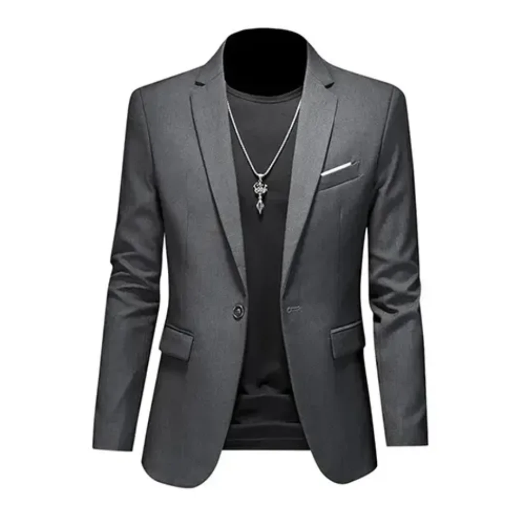 Adrien herenblazer – slim fit design met elegante snit, hoogwaardige stof en perfecte pasvorm voor zakelijke en formele gelegenheden.